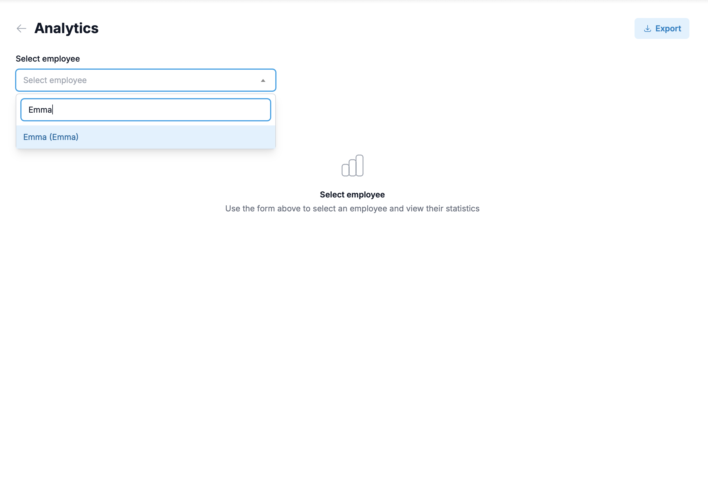 Per-hire history and analytics